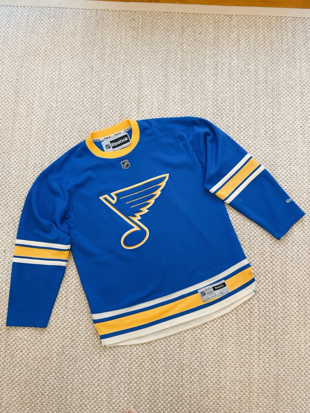 Men's St. Louis Blues Reebok Winter Classic Premier Blank Jersey - Picture 1 of 8